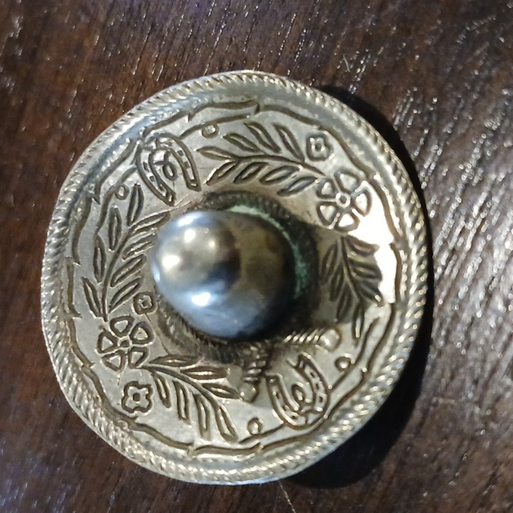 Vintage Sombrero Brooch/Pen Pendant Combo 925